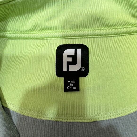 Footjoy Sweater Men Extra Large Gray Perform Zip Mid Layer French Terry Golf - Picture 6 of 16